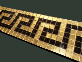 gold mosaic borders