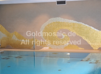 Golden wave - motif